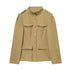 Women's Jacket Beige Khaki Safari Utility BYMANYC ® New York SOHO SAFARI FIELD MILITARY JACKET - New Collection