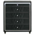 Lorient 5-drawer LED Chest of Drawers Black