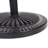 Black Rock Resin Outdoor Umbrella Base with Steel Support in Black Finish
