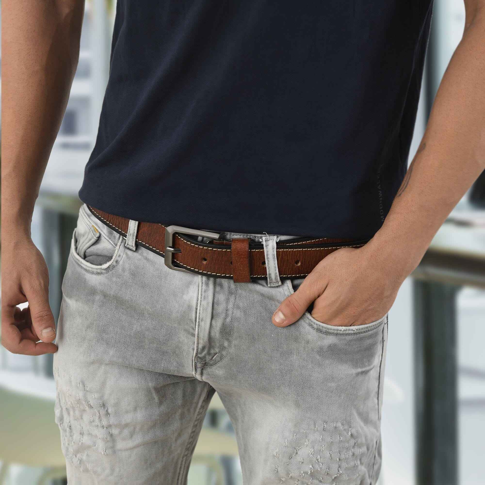 Kairo Brown Leather Belt