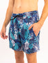 Caribbean Palms - Waterproof Pocket Swim Shorts - Athletic Liner