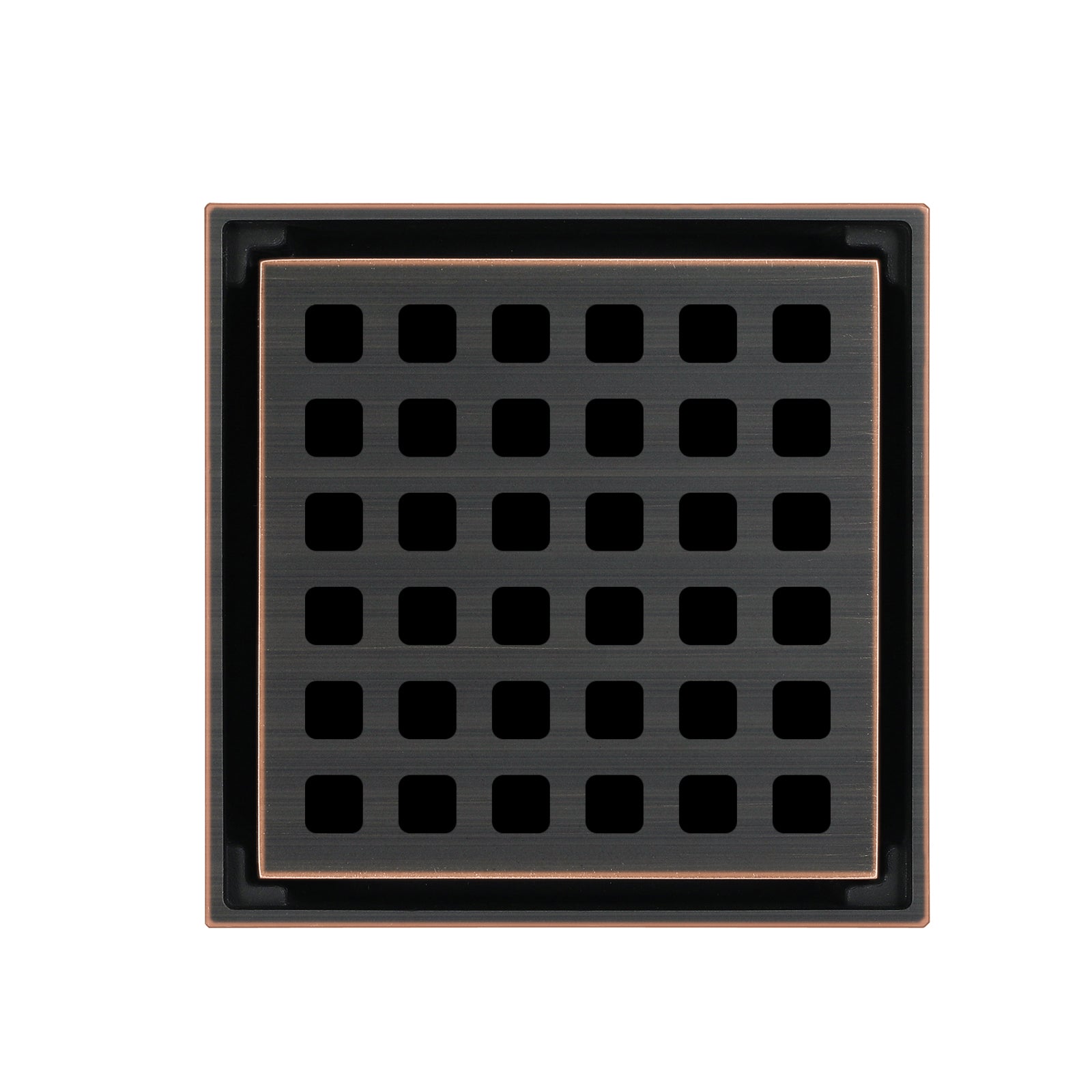 Oil rubbered bronze brass shower drain 4 or 8 inch  with ABS base