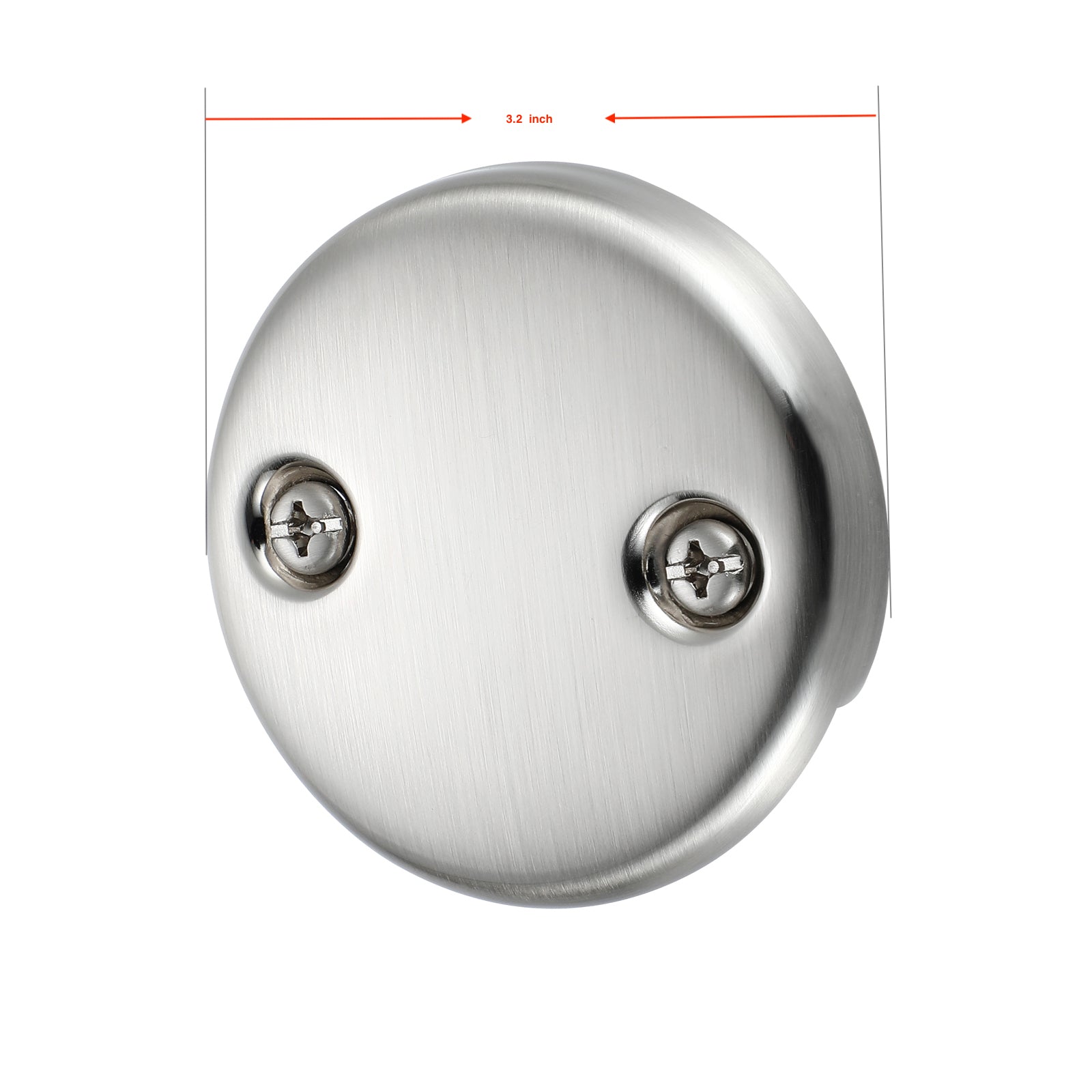 Tip-Toe Tub Trim Set with Two-Hole Overflow Faceplate, Replacement Bath Drain Trim Kit with 2-Hole Overflow Faceplate and Universal Fine/Coarse Thread 7 finishing colors available