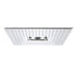 Flushed Mounted Brushed Nickel 16'' x 16'' Shower Head: Featuring 64 LED Lights, Music, Rainfall, Waterfall, Mist, 360 Degrees Rotation, and Hydro Jet Technology