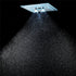 Flushed Mounted Brushed Nickel 16'' x 16'' Shower Head: Featuring 64 LED Lights, Music, Rainfall, Waterfall, Mist, 360 Degrees Rotation, and Hydro Jet Technology
