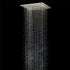 Flushed Mounted Matte Black 16'' x 16'' Shower Head: Featuring 64 LED Lights, Music, Rainfall, Waterfall, Mist, 360 Degrees Rotation, and Hydro Jet Technology