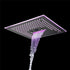 Flushed Mounted Matte Black 16'' x 16'' Shower Head: Featuring 64 LED Lights, Music, Rainfall, Waterfall, Mist, 360 Degrees Rotation, and Hydro Jet Technology