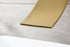 Brushed Gold Wall Mount Waterfall Bathroom Sink Faucet with Overflow Brass Pop-Up Drain