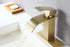 Brushed nickel or matte black or brushed gold waterfall Bathroom Faucet brass with plate and brass pop up drain