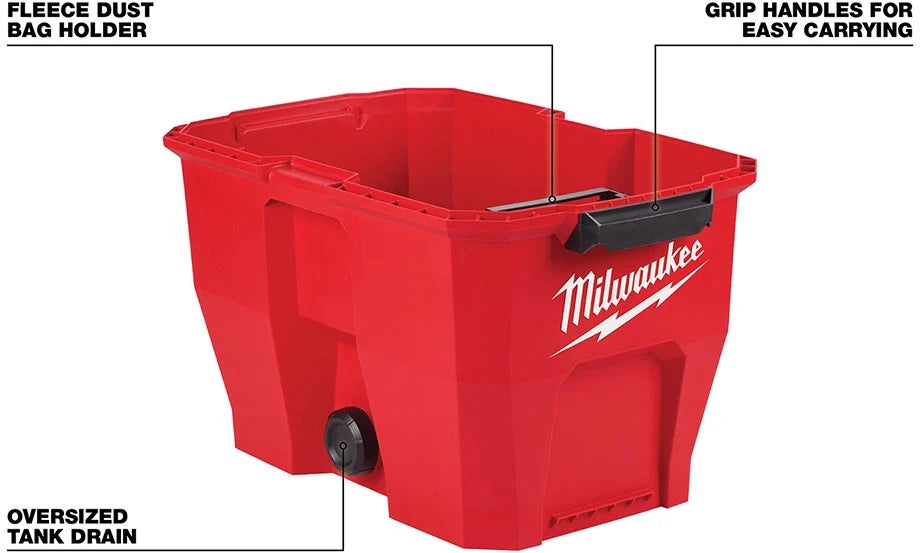 Milwaukee 0912-20 M18 9 Gallon Wet/Dry Shop Vacuum Tank - Tundra Globe