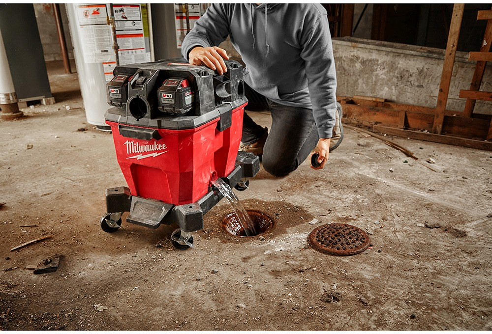 Milwaukee 0912-20 M18 9 Gallon Wet/Dry Shop Vacuum Tank - Tundra Globe