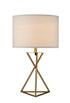 26.25" Tall Ester Mid-Century Metal Table Lamp in Matte Gold