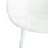 Modern Gable Outdoor Barstool Set of 2 in White