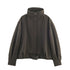 Women's Jacket Dark Olive Wool Blend BYMANYC ® New York SOHO BELTED HIGH COLLAR BOMBER - New Collection