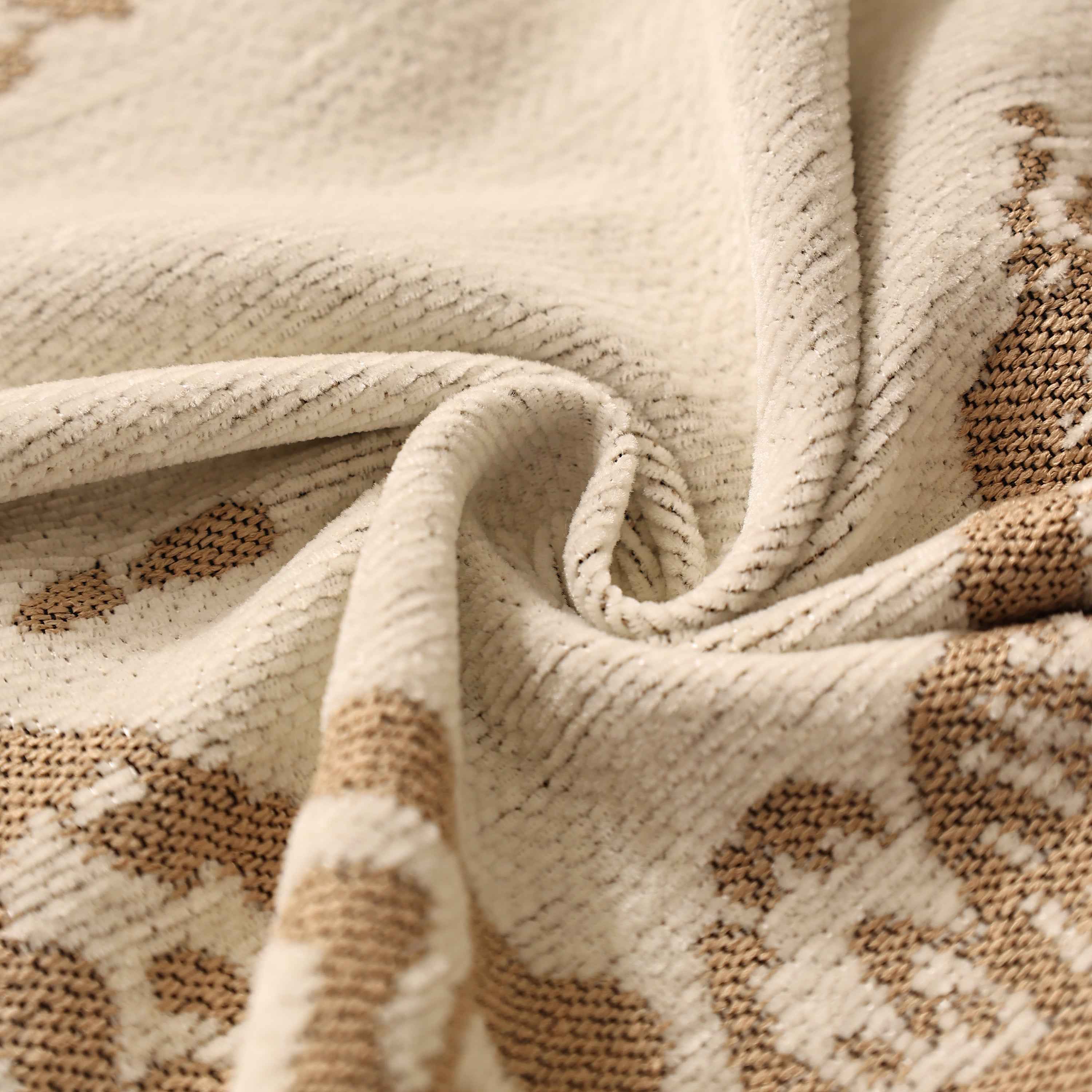 Butterfly Jacquard Soft Couch Blankets Cover for Couch Reversible Modern Sofa Slipcover Throw Covers