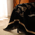 Butterfly Jacquard Soft Couch Blankets Cover for Couch Reversible Modern Sofa Slipcover Throw Covers