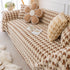 Luxury Plush Universal Couch Cover Blanket, Washable Couch Protector Houndstooth Sofa Covers
