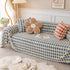 Luxury Plush Universal Couch Cover Blanket, Washable Couch Protector Houndstooth Sofa Covers