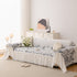 Botanical Sofa Cover with Chiffon Skirt, Floral Couch Throw Blanket for All-Season