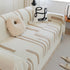 Soft Cozy Chenille Throw Cover for Couch with Tassel Accents, Dustproof Soft Throws for Sofa