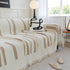 Soft Cozy Chenille Throw Cover for Couch with Tassel Accents, Dustproof Soft Throws for Sofa