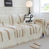 Soft Cozy Chenille Throw Cover for Couch with Tassel Accents, Dustproof Soft Throws for Sofa