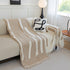 Soft Cozy Chenille Throw Cover for Couch with Tassel Accents, Dustproof Soft Throws for Sofa