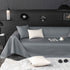 Waterproof Faux Leather Couch Throw Covers, Pet Couch Cover, Non Slip Furniture Covers for Leather Sofas