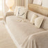 Sofa Cover Throw with Lace Trim & Pom-Pom Fringe, Decorative Couch Cover Blanket