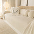 Sofa Cover Throw with Lace Trim & Pom-Pom Fringe, Decorative Couch Cover Blanket