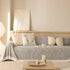 Sofa Cover Throw with Lace Trim & Pom-Pom Fringe, Decorative Couch Cover Blanket