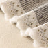 Sofa Cover Throw with Lace Trim & Pom-Pom Fringe, Decorative Couch Cover Blanket