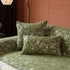 French Country Floral Sofa Cover with Chiffon Ruffle Skirt, Vintage Sofa Throw Cover