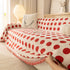 Chenille Polka Dot Sofa Cover Throw, Soft Thick Couch Cover Blanket Furniture Covers
