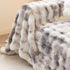 Thick Faux Fur Couch Cover Fluffy Fuzzy Warm Washable Furniture Protector for Kids Pets