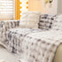 Thick Faux Fur Couch Cover Fluffy Fuzzy Warm Washable Furniture Protector for Kids Pets