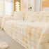 Thick Faux Fur Couch Cover Fluffy Fuzzy Warm Washable Furniture Protector for Kids Pets