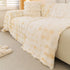 Thick Faux Fur Couch Cover Fluffy Fuzzy Warm Washable Furniture Protector for Kids Pets