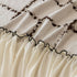 Grid Sofa Cover with Ruffle Skirt – Soft, Decorative, Full-Cover Couch Protector