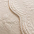 Floral Cotton Quilted Sofa Cover, Non-Slip Couch Protector with Scalloped Edges