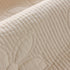 Floral Cotton Quilted Sofa Cover, Non-Slip Couch Protector with Scalloped Edges