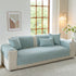 Floral Cotton Quilted Sofa Cover, Non-Slip Couch Protector with Scalloped Edges