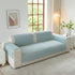 Floral Cotton Quilted Sofa Cover, Non-Slip Couch Protector with Scalloped Edges