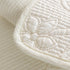 Floral Cotton Quilted Sofa Cover, Non-Slip Couch Protector with Scalloped Edges