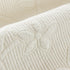 Floral Cotton Quilted Sofa Cover, Non-Slip Couch Protector with Scalloped Edges