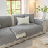Floral Cotton Quilted Sofa Cover, Non-Slip Couch Protector with Scalloped Edges