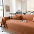 Herringbone Textured Sofa Throw Blanket, Durable Pet Friendly Modern Couch Slipcover