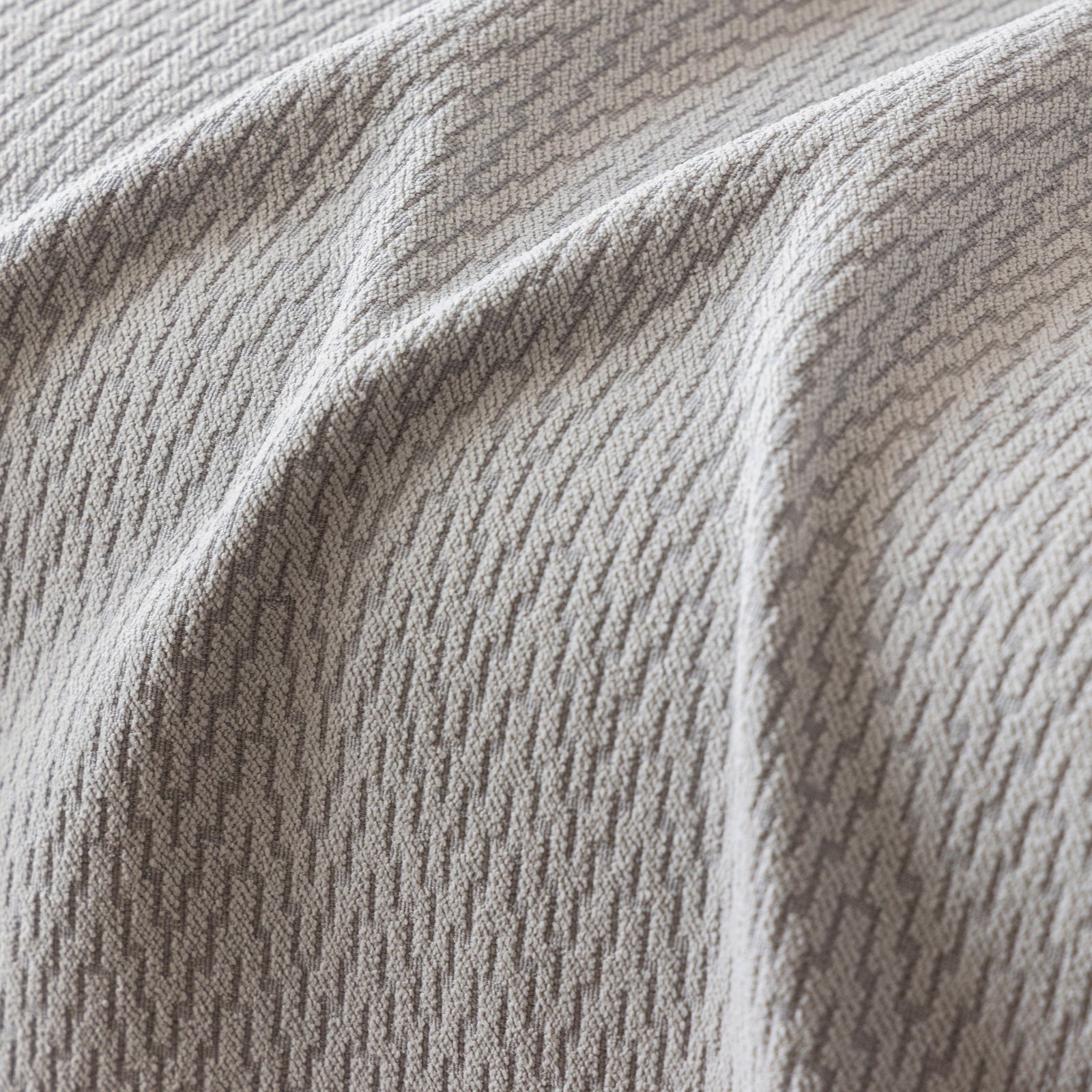 Herringbone Textured Sofa Throw Blanket, Durable Pet Friendly Modern Couch Slipcover