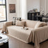 Herringbone Textured Sofa Throw Blanket, Durable Pet Friendly Modern Couch Slipcover