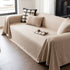 Herringbone Textured Sofa Throw Blanket, Durable Pet Friendly Modern Couch Slipcover